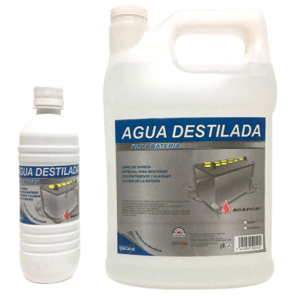 Adarga agua destilada